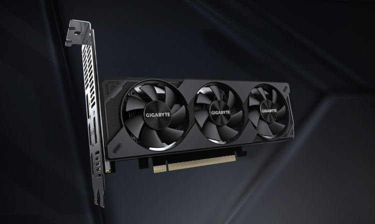 技嘉发布采用三风扇散热方案的GeForce RTX 5050 OC半高显卡