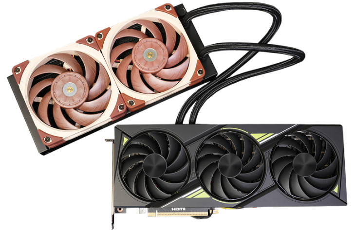 SyCom推出GeForce RTX 5080 Hydro LC显卡，搭载配备猫头鹰风扇的一体式水冷散热方案 ...