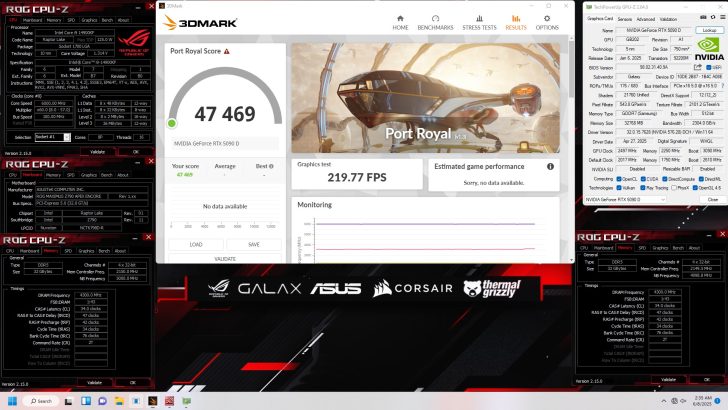 影驰GeForce RTX 5090 D显卡以3650MHz GPU超频频率和36Gbps GDDR7显存速度创下世界纪