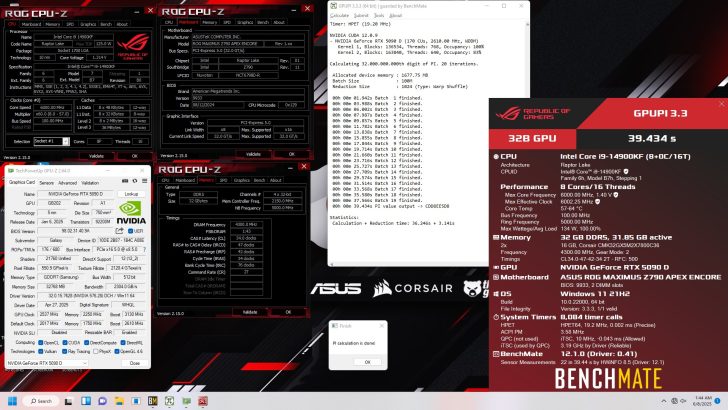 影驰GeForce RTX 5090 D显卡以3650MHz GPU超频频率和36Gbps GDDR7显存速度创下世界纪