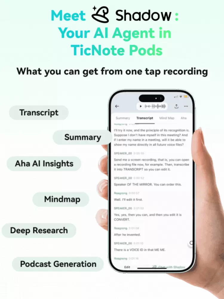 出门问问重磅发布TicNote Pods，“4G联网+Shadow AI”重塑耳机体验