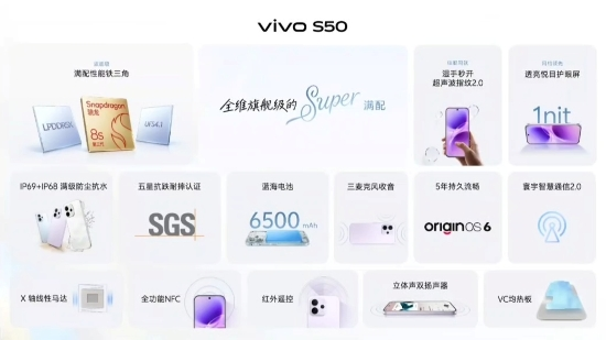 vivo S50系列正式发布 美学设计与旗舰性能双突破